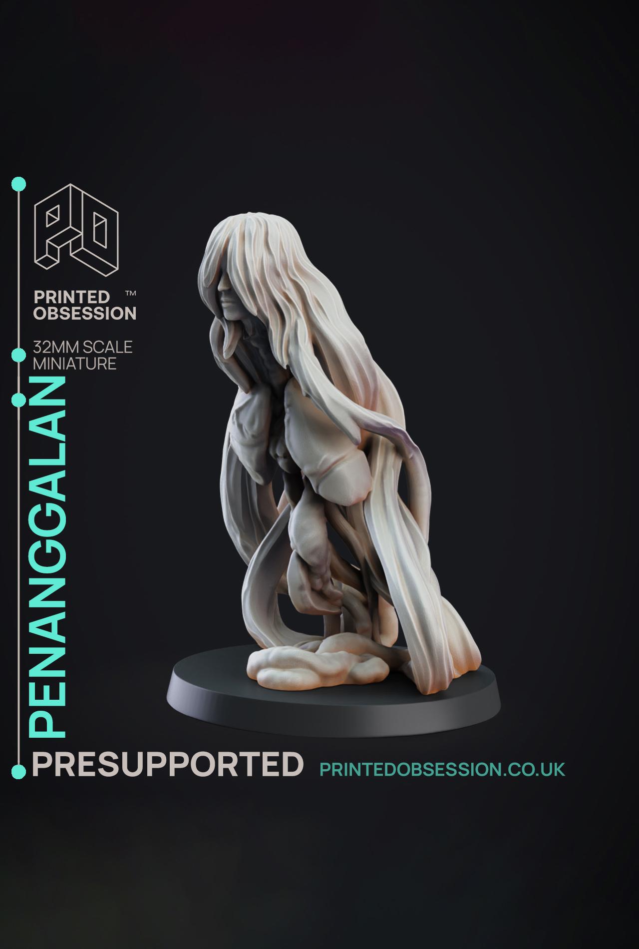 Penanggalan - Skin Walkers - PRESUPPORTED - Illustrated and Stats - 32mm scale			 3d model