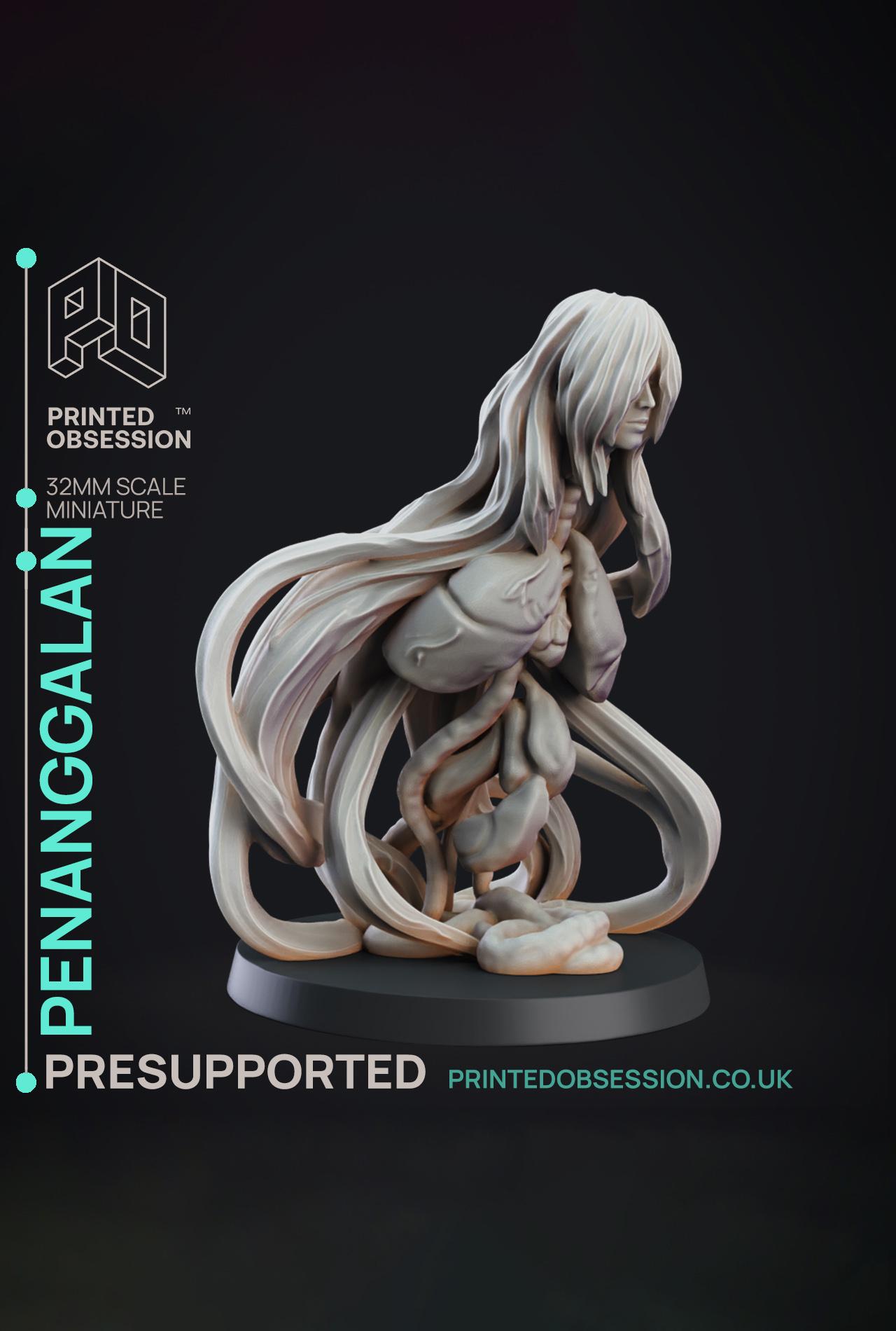 Penanggalan - Skin Walkers - PRESUPPORTED - Illustrated and Stats - 32mm scale			 3d model