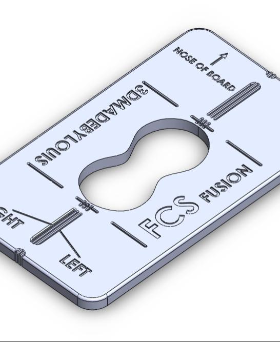 Router jig FCS fusion fin plugs  3d model