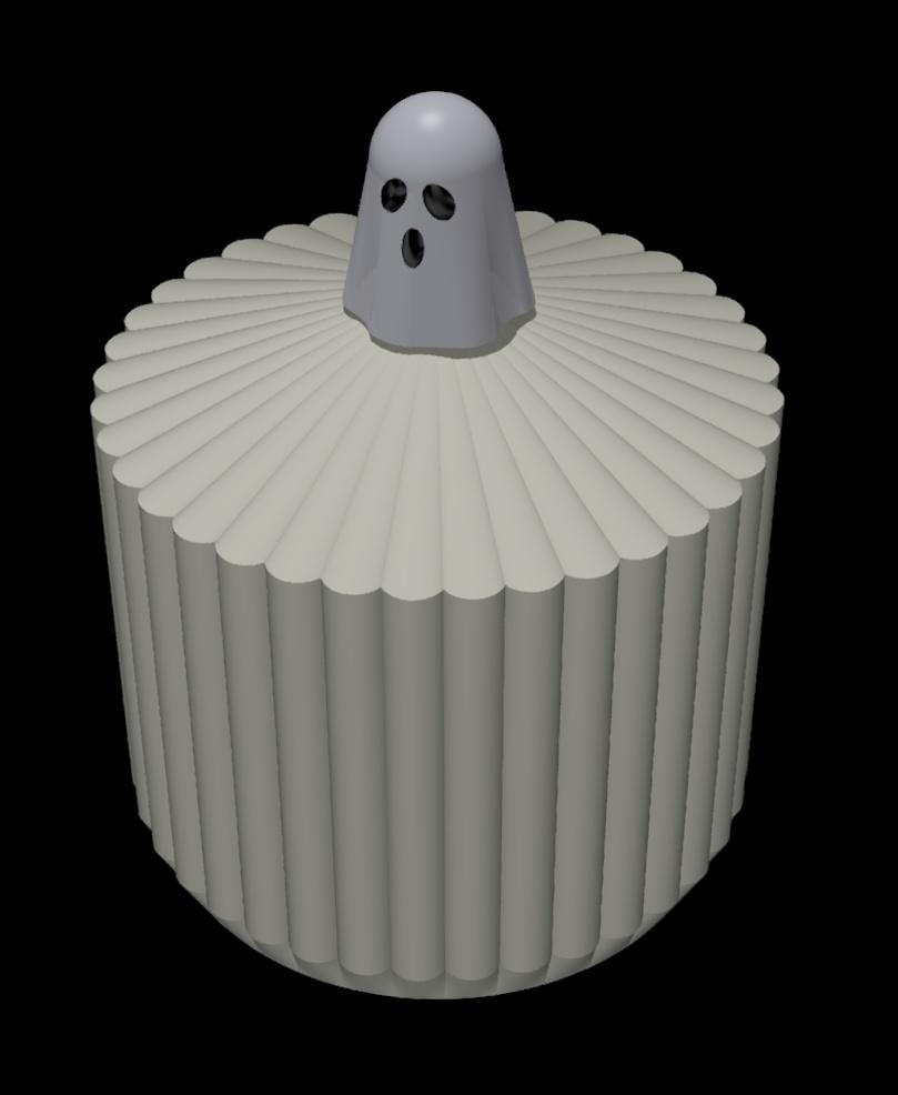 Ghost - Jar Top Handle 3d model