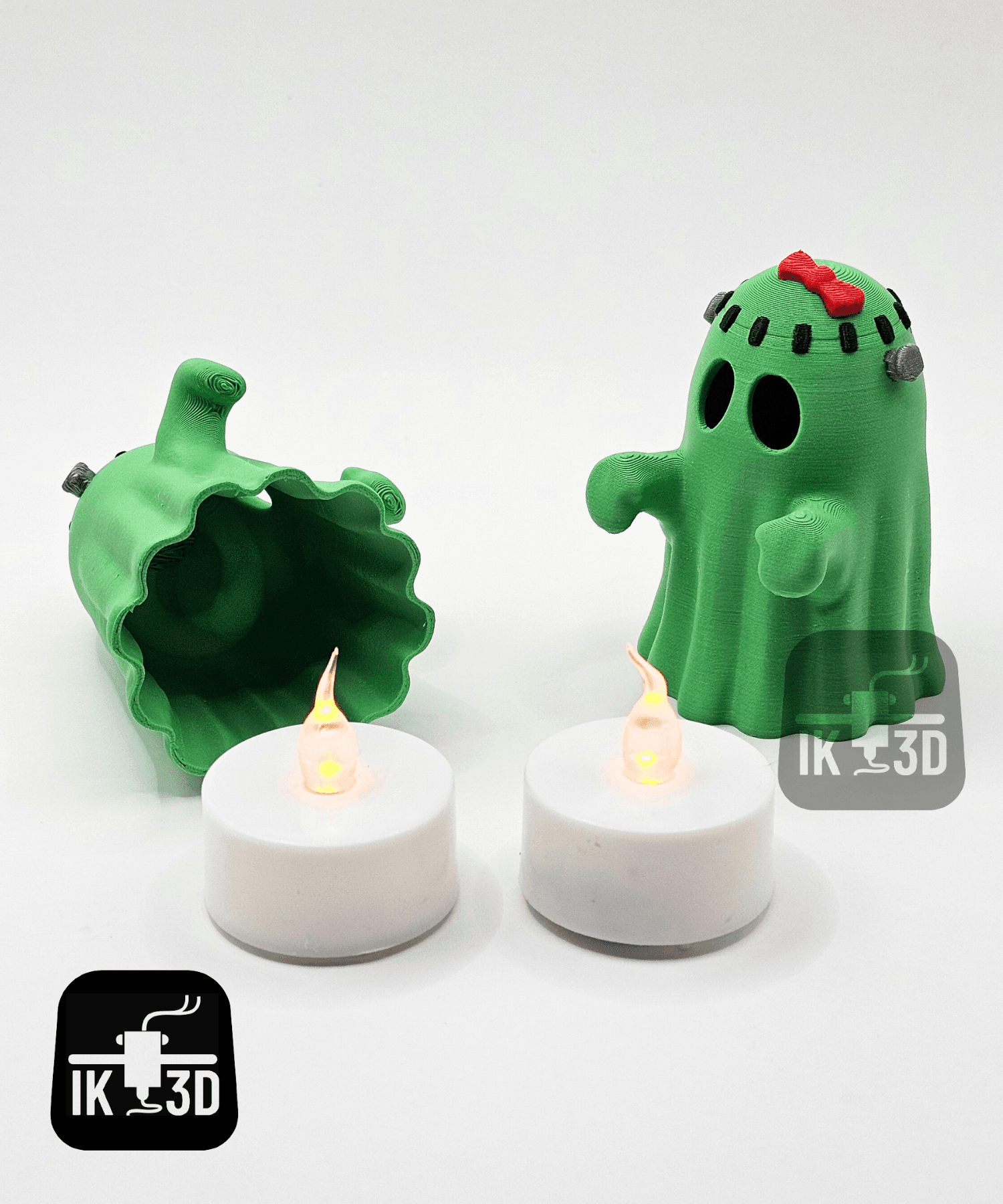 Mr and Mrs Frankenstein Ghost Candle Holder / 3MF Included 3d model