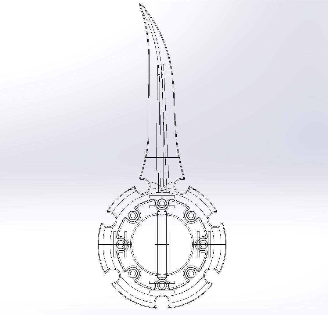 Final Fantasy X Rikku Dagger Assembly 3d model