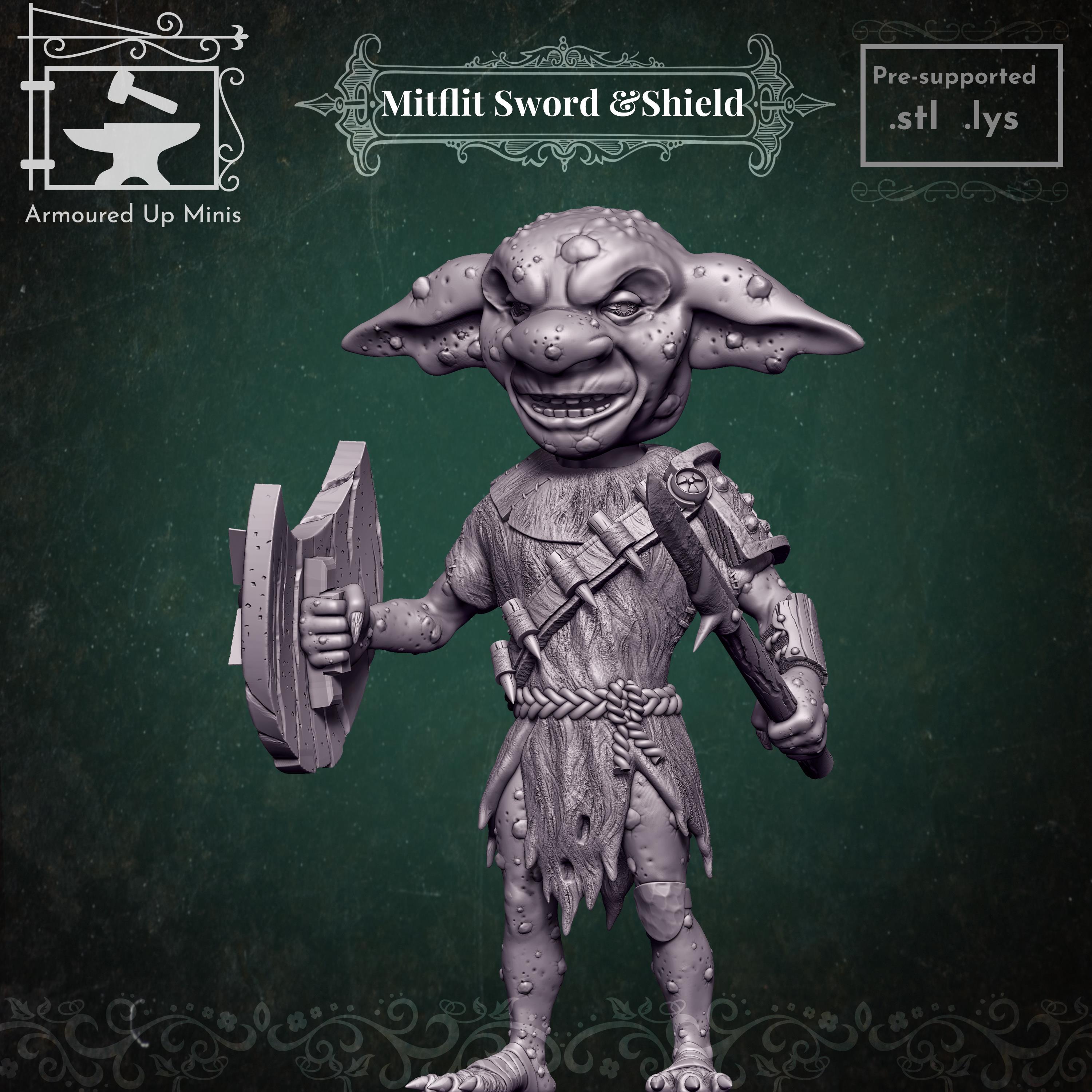 Mitflit - Sword Shield.stl 3d model