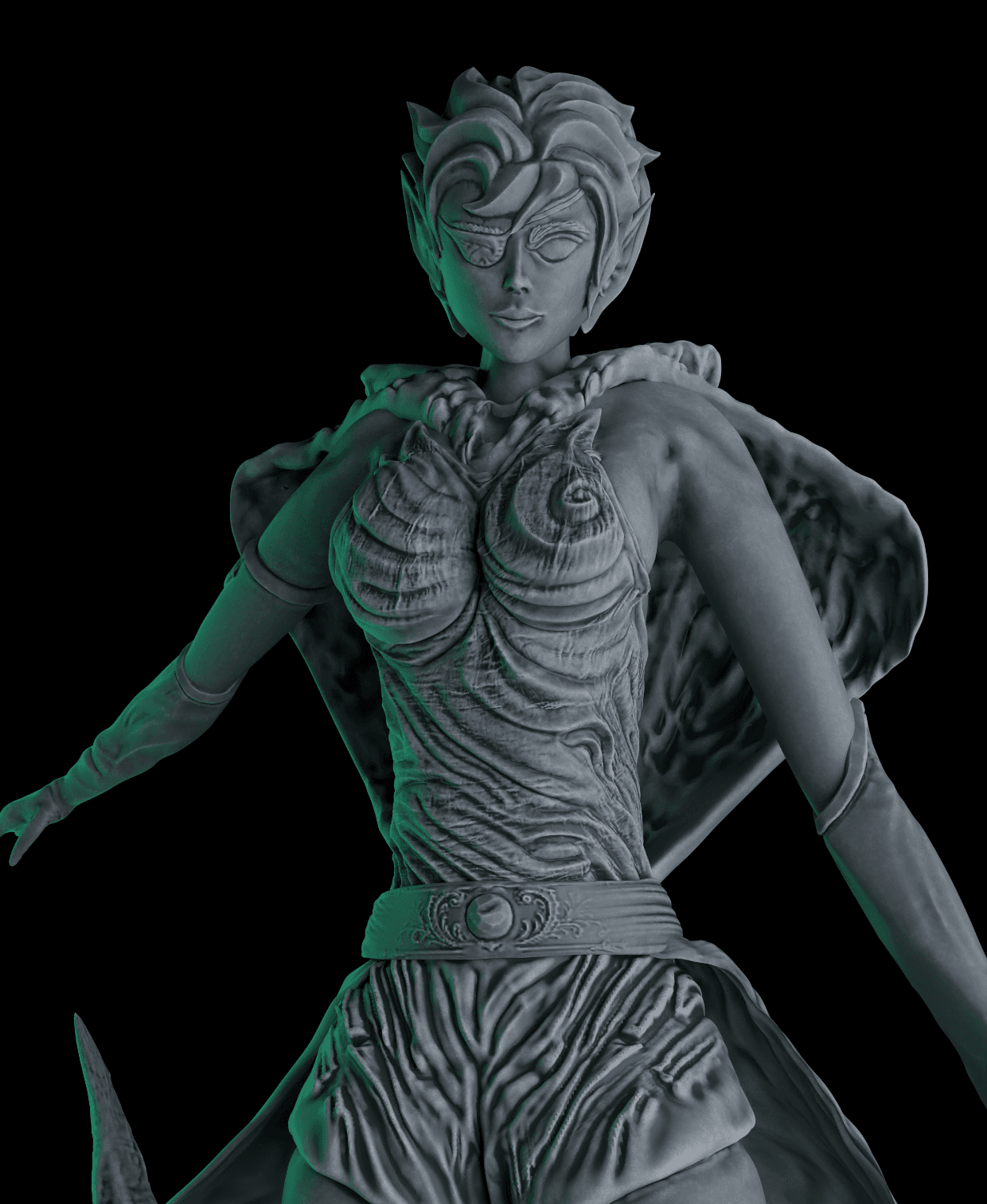 Freyalise, Llanowar's Fury – Legendary Elf Commander - Magic the gathering 3d model