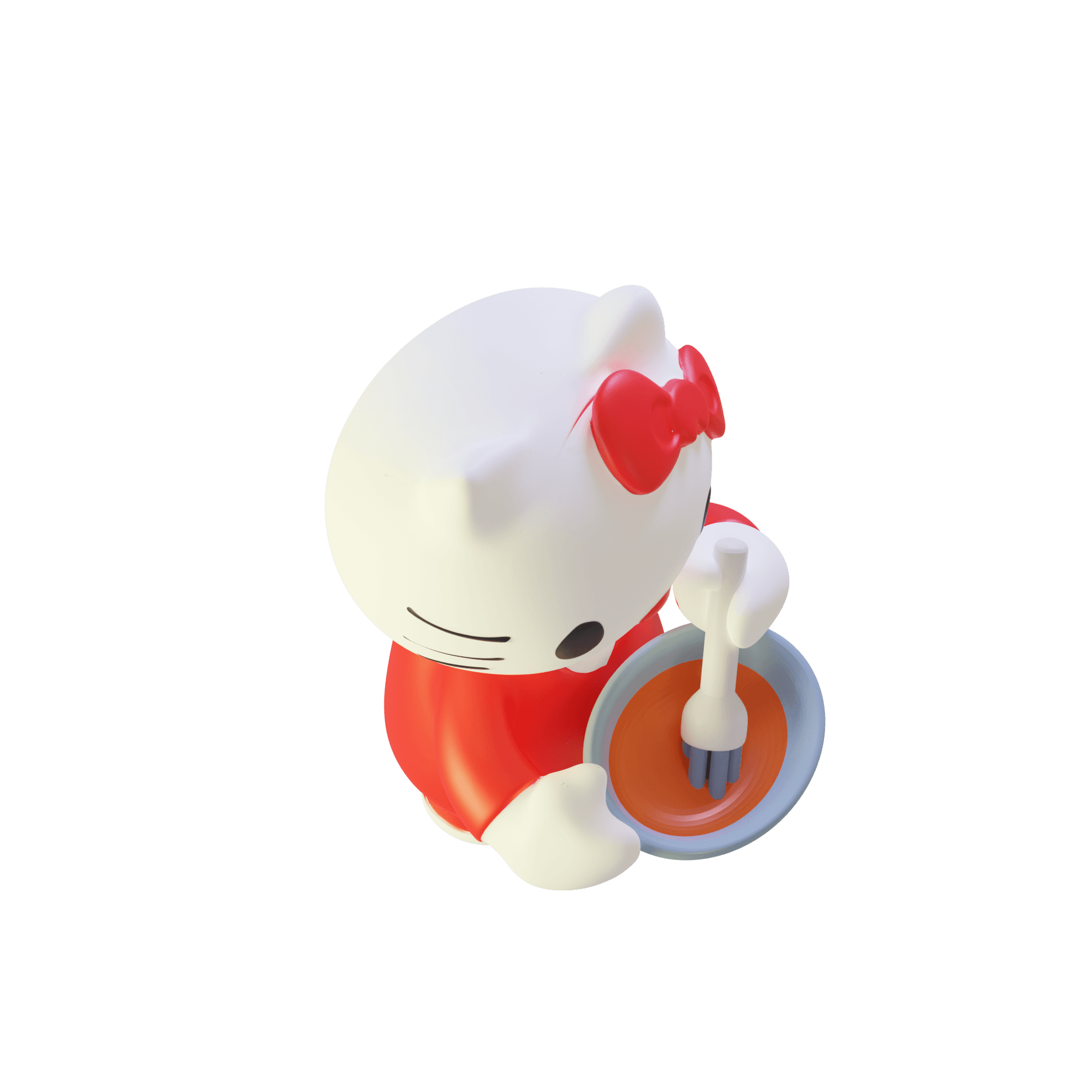 Hello Kitty Cook  3d model