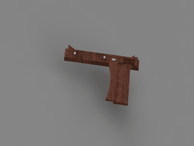 Rubber band gun 3d model