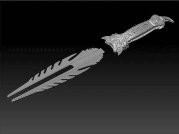 Predator Ceremonial Dagger 3d model