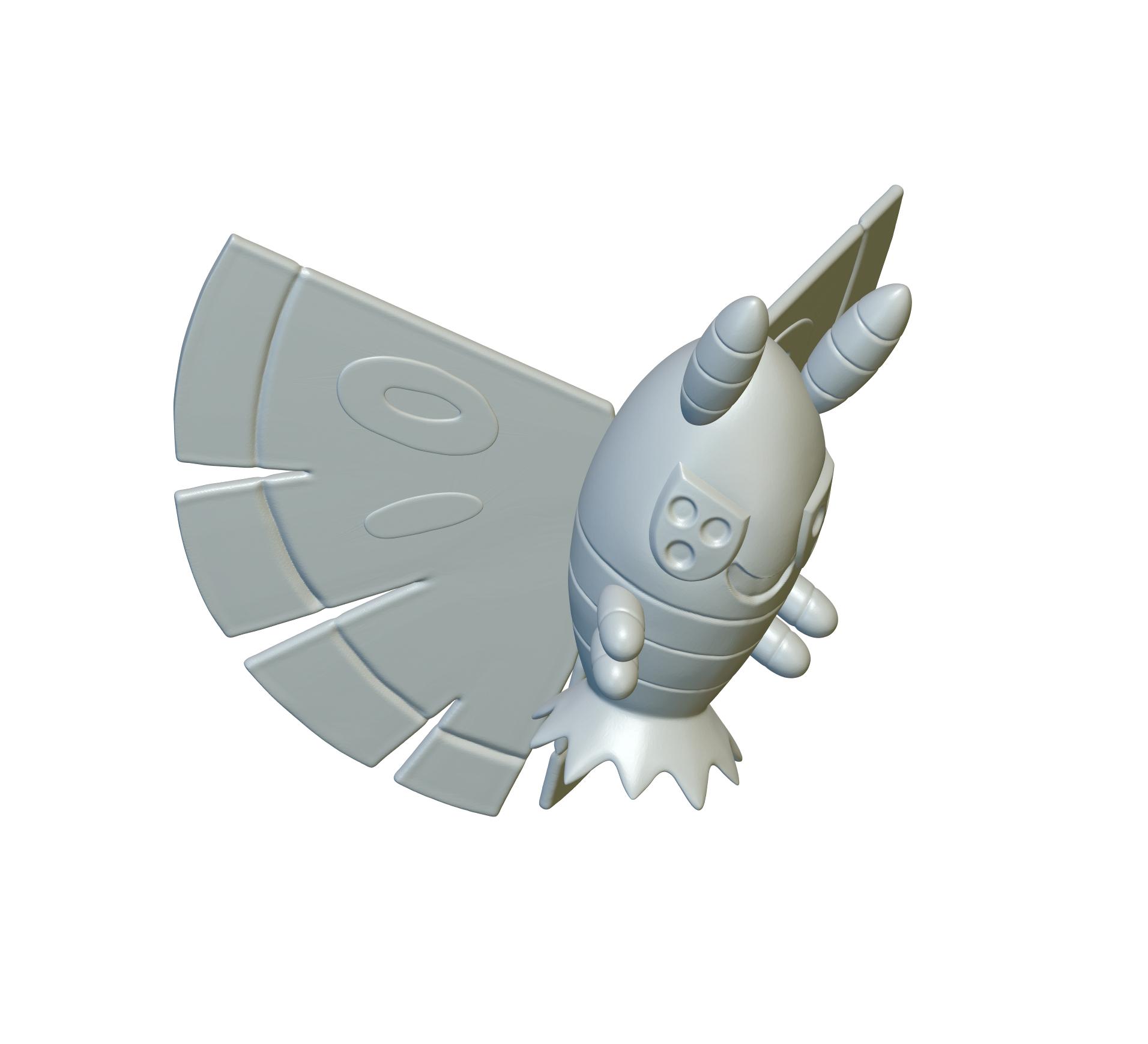 Pokemon Dustox #269 - Optimized for 3D Printing 3d model