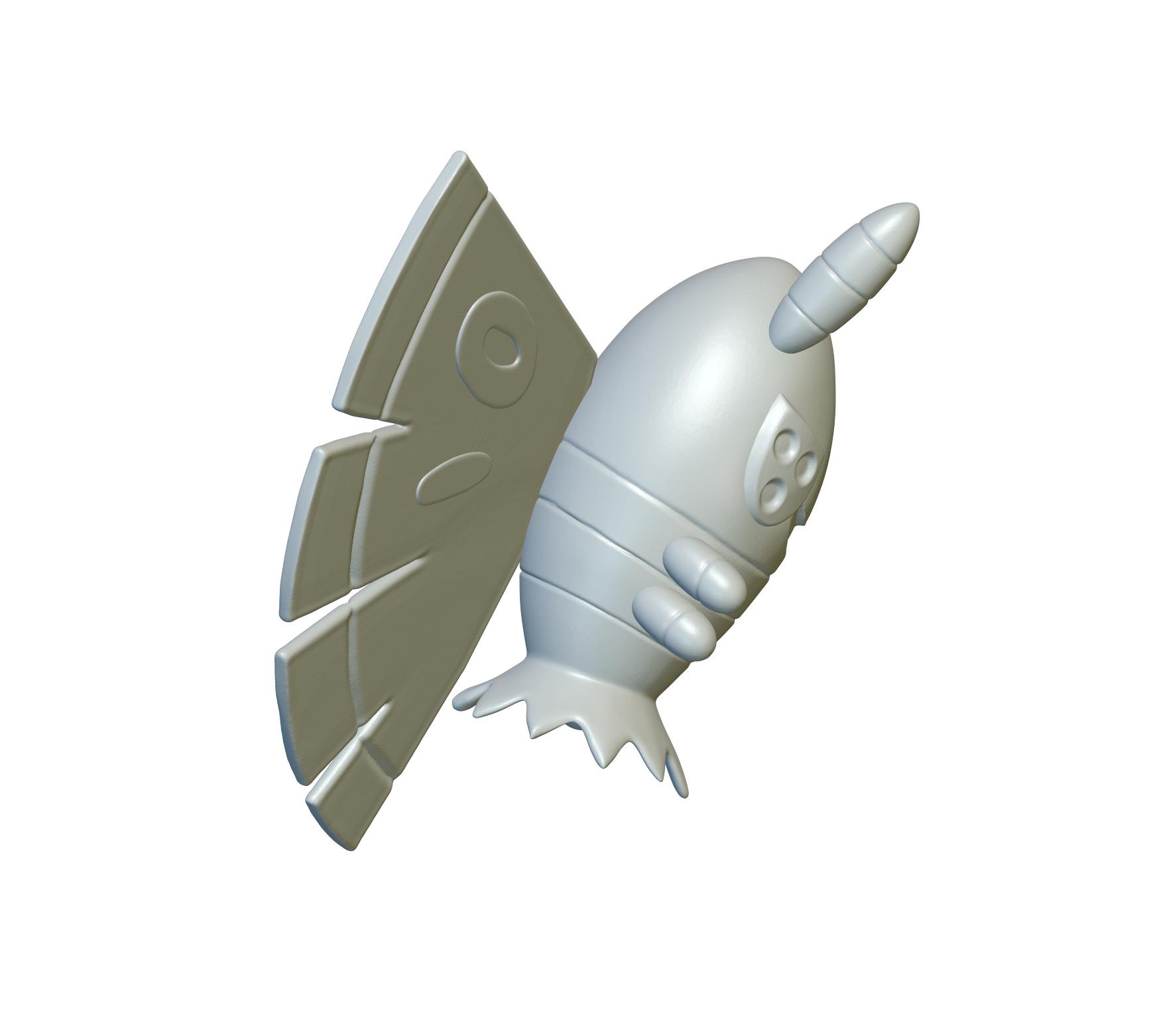 Pokemon Dustox #269 - Optimized for 3D Printing 3d model