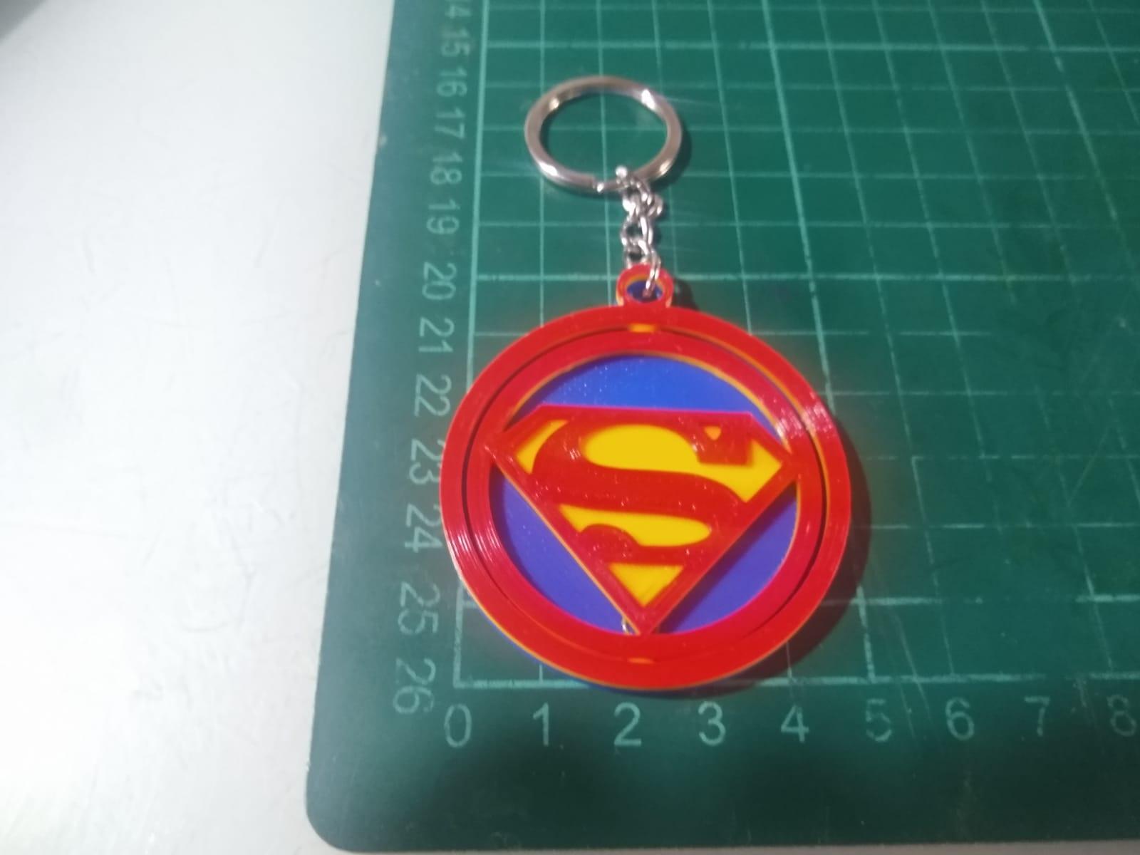 Superman keychain 3d model