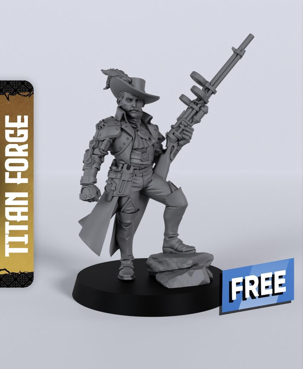 Sniper - With Free Dragon Warhammer - 5e DnD Inspired for RPG and Wargamers 3d model