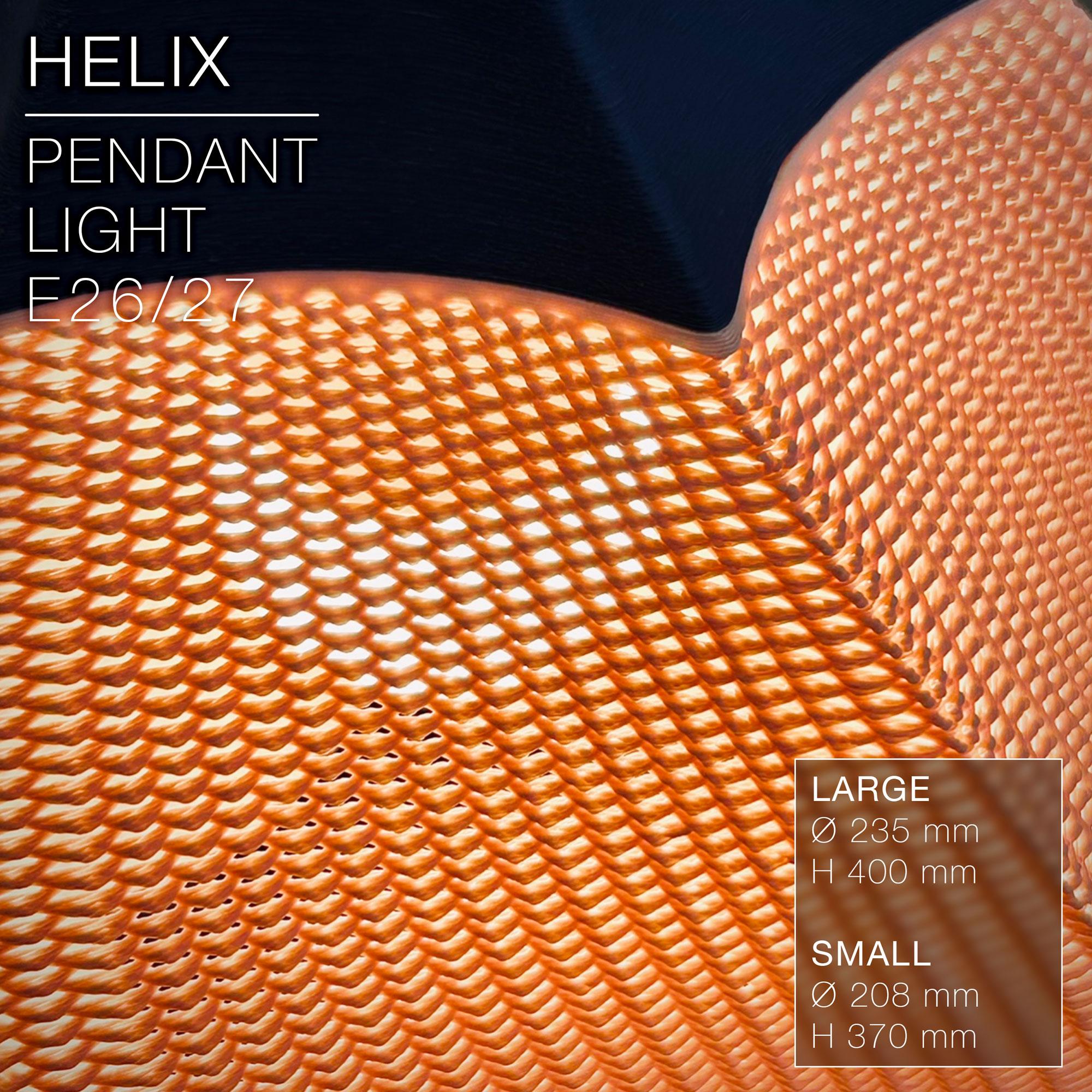 HELIX  |  Pendant Light E27 & E26 fast print 3d model