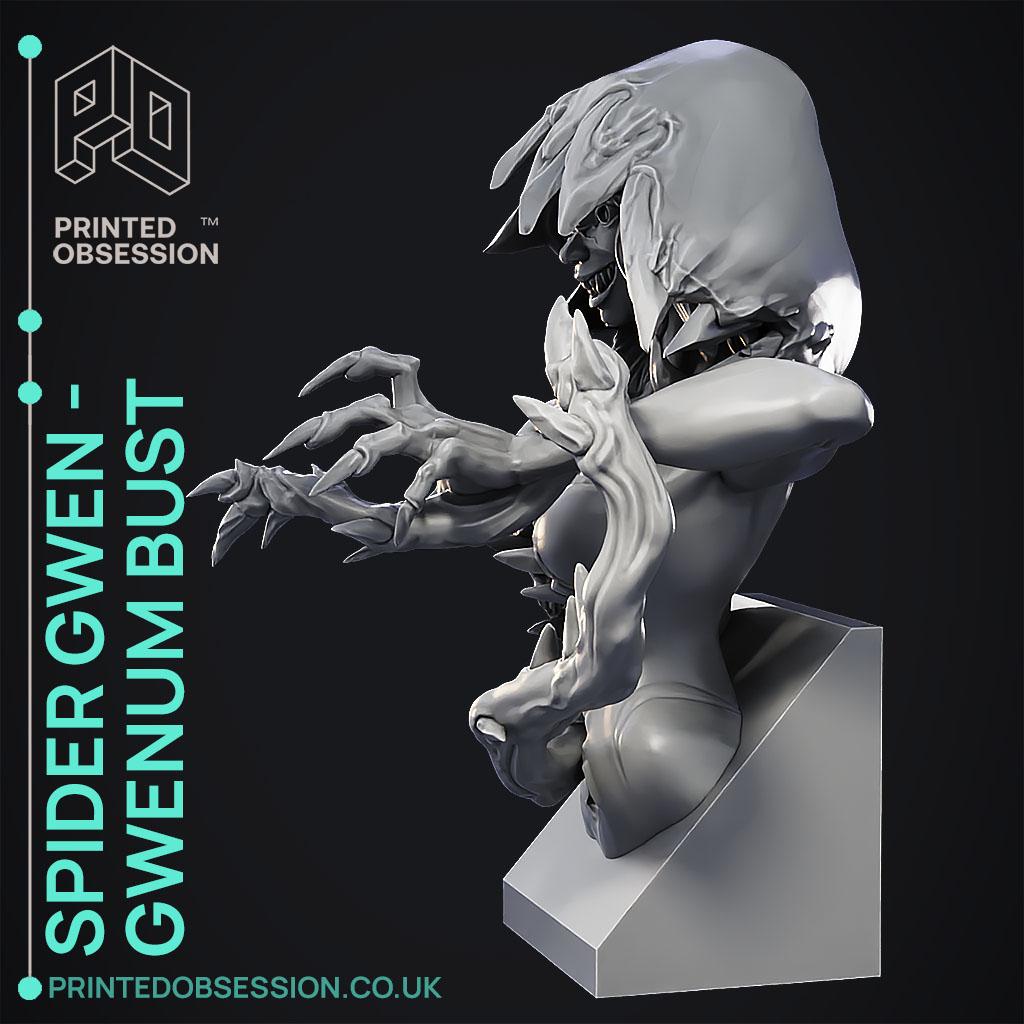 Spider Gwen - Bust - Spiderman - Fan Art - 3D model by printedobsession on  Thangs