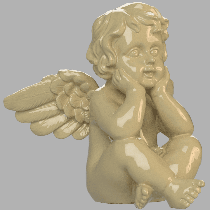 Cherub angel boy 3d model