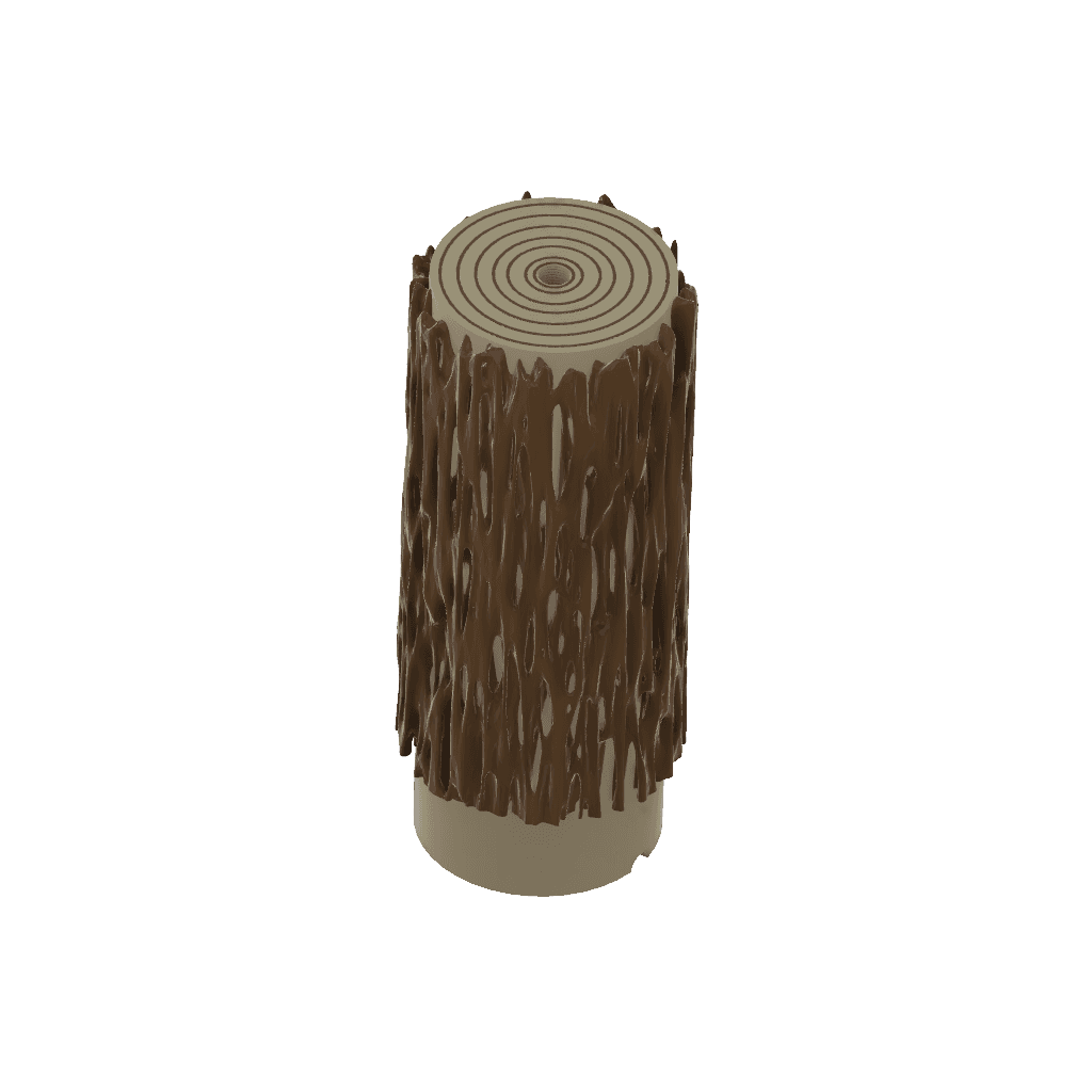 Dragon Scale Lamp with Banyan Tree Trunk 3d model
