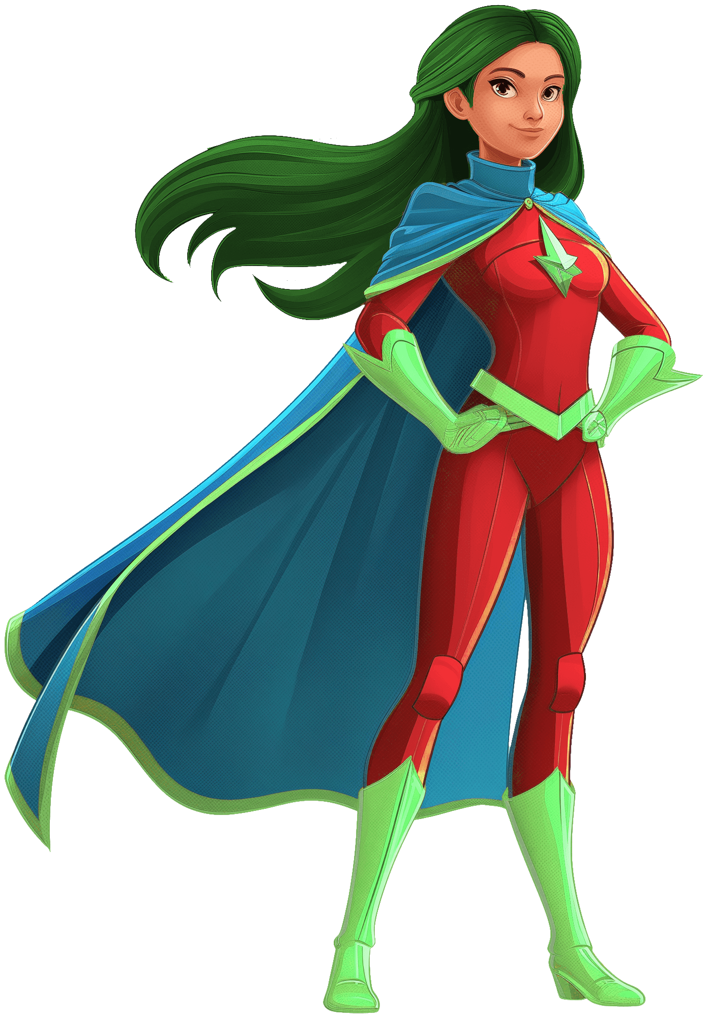 Female Superhero Color Aware: Color Shifting Tutorial 3d model