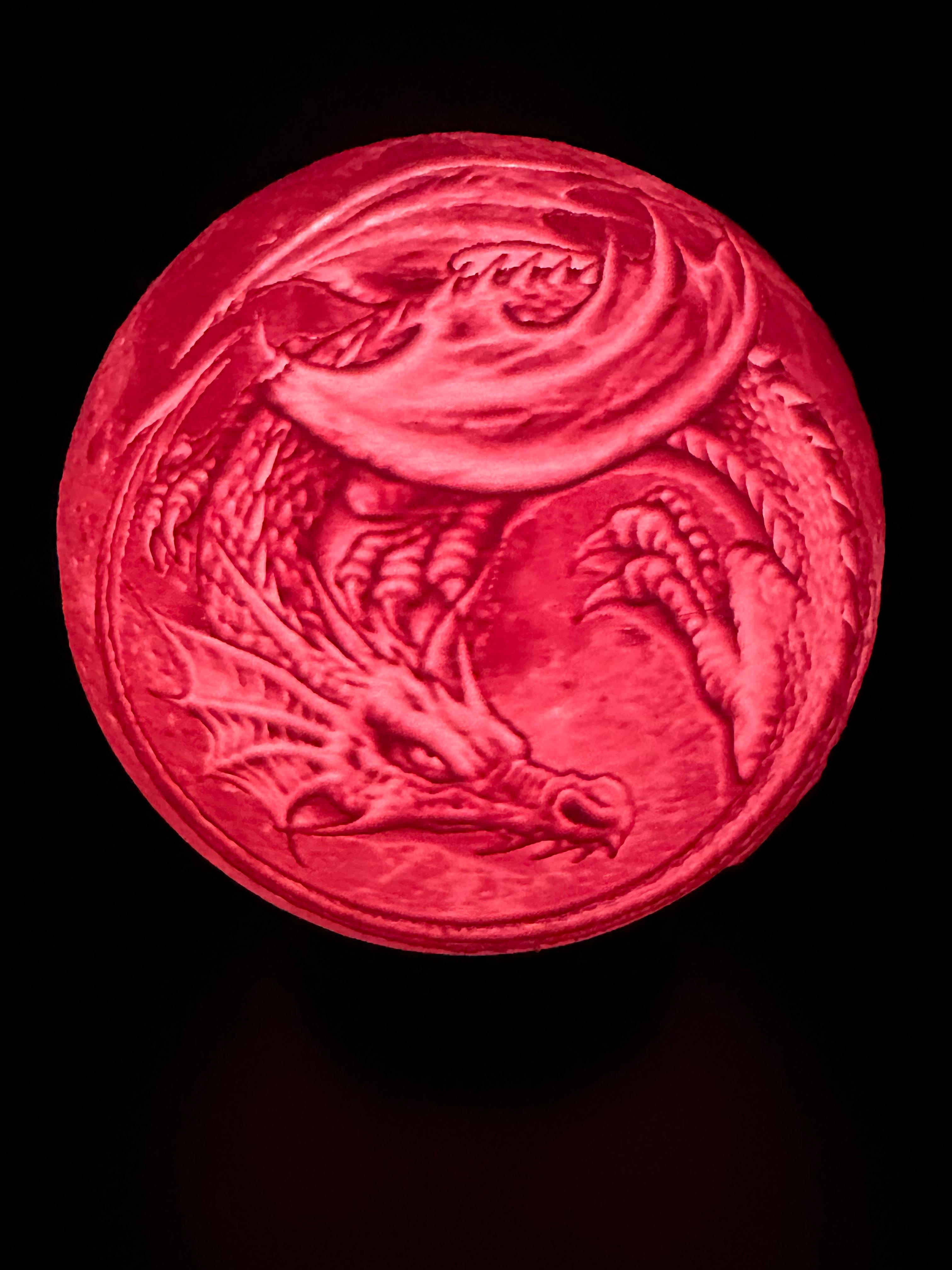 Moon Dragon Lamp 3d model