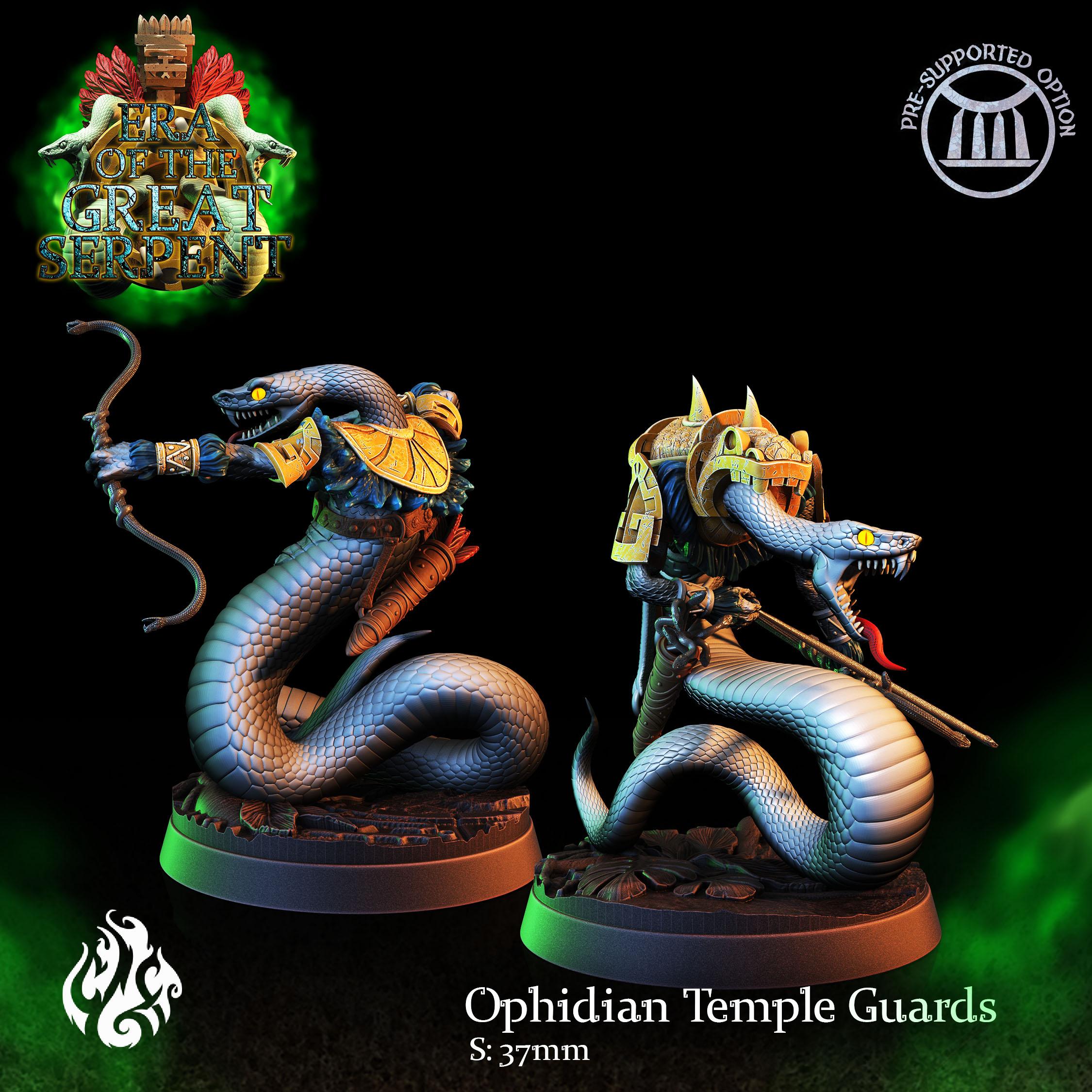 Ophidian Temple Guards 3d model