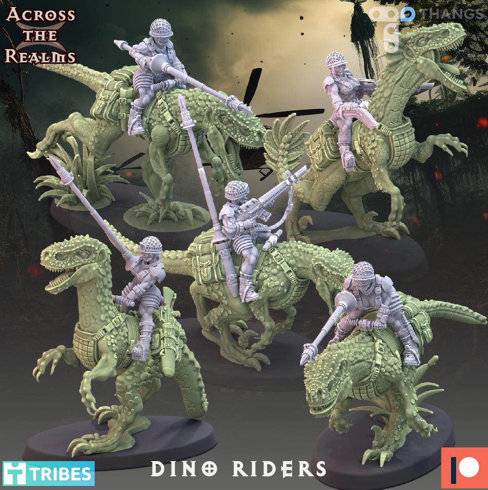 Dino Riders 3d model