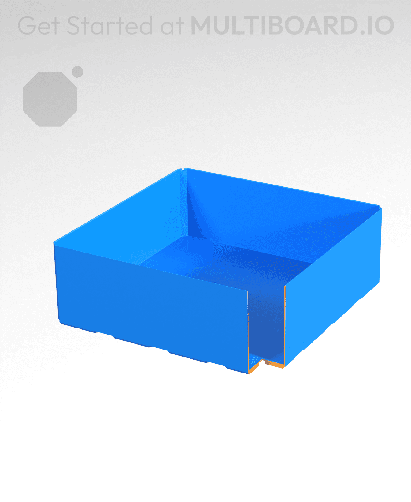 4x4x1.5 - Bin - Multibin Insert 3d model