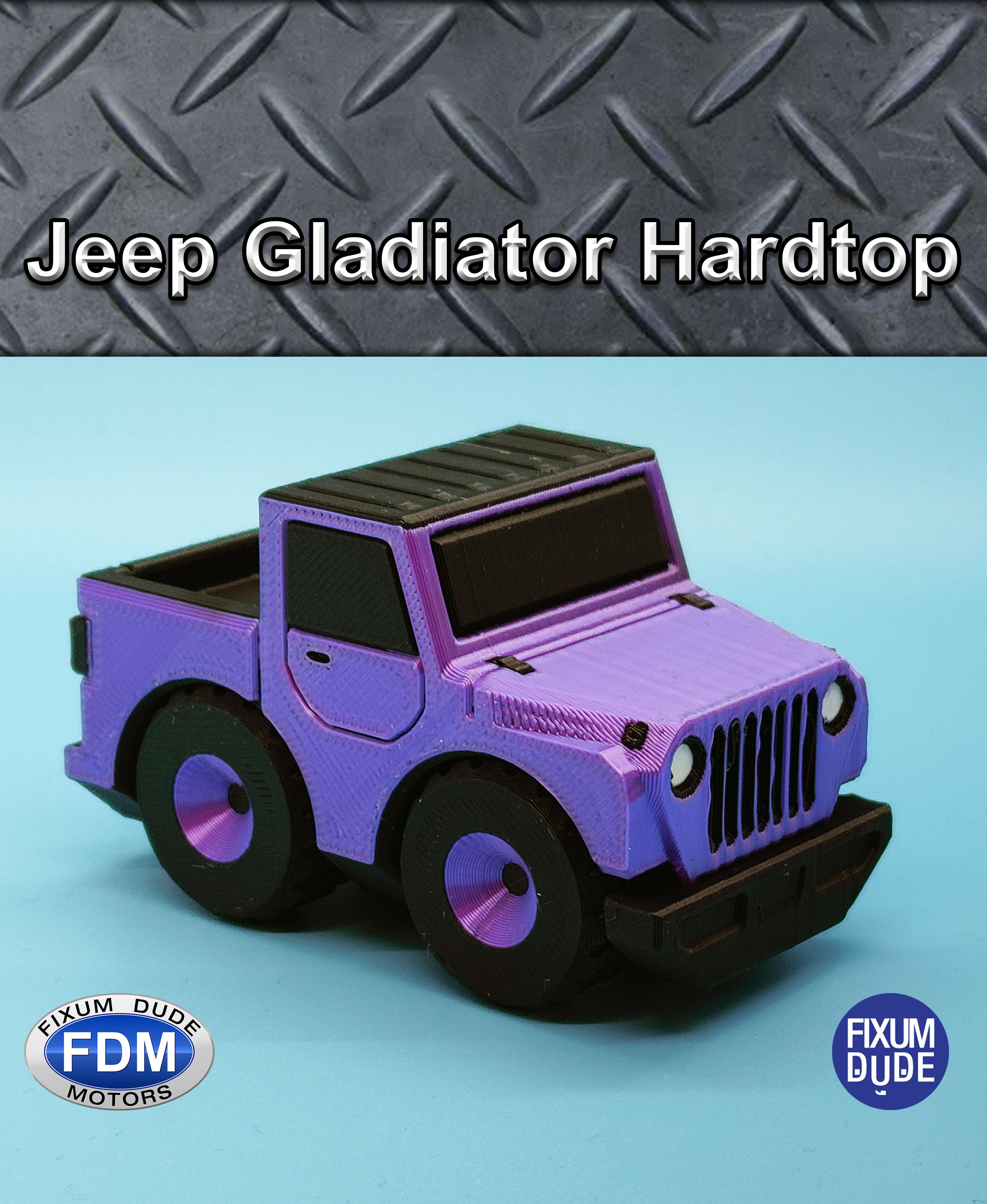 Fixum Dude Motors PiP Jeep Gladiator Hardtop 3d model