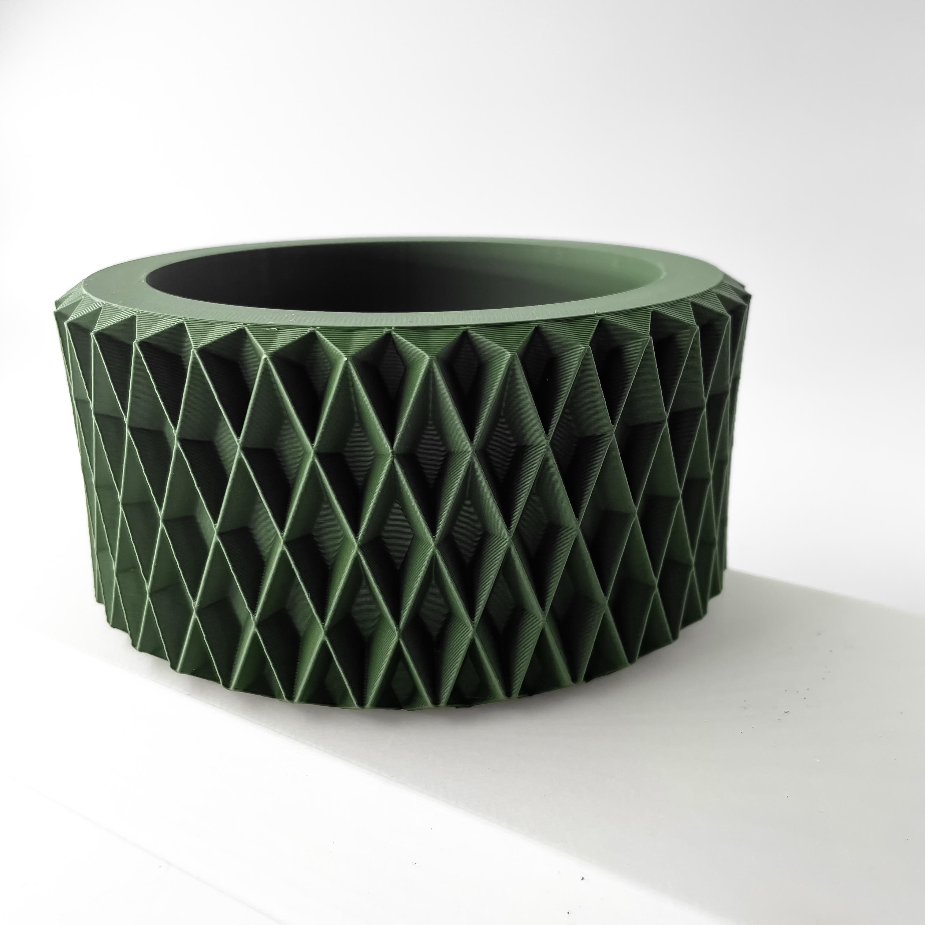 The Sarv Planter Pot with Drainage Tray & Stand Included | Modern and Unique Home Decor 3d model