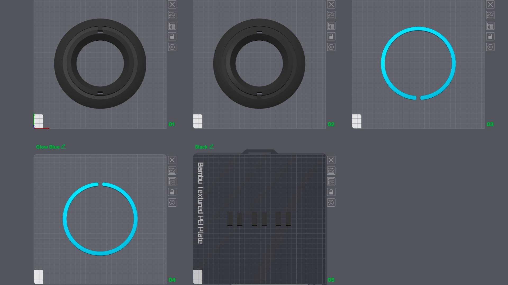 Glowing TRON Identity Disc (NO AMS, NO SUPPORTS) 3d model