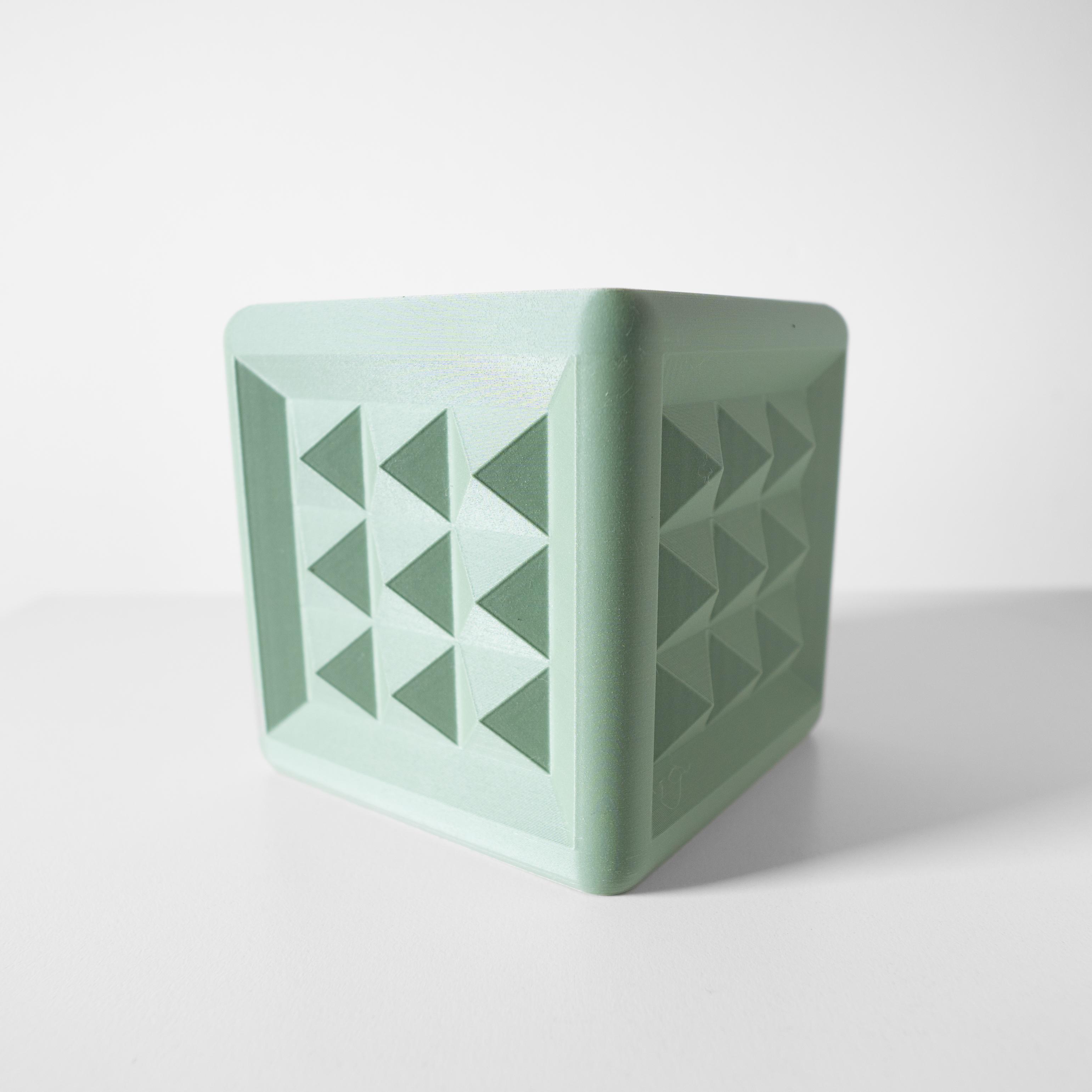 The Novo Square Planter Pot with Drainage Tray: Modern and Unique Home Decor for Plants 3d model