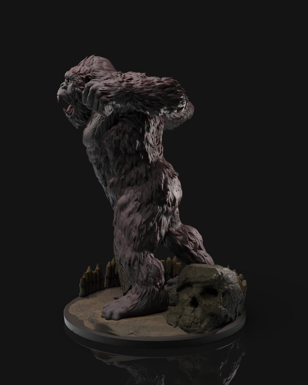Kong Statue 3d model