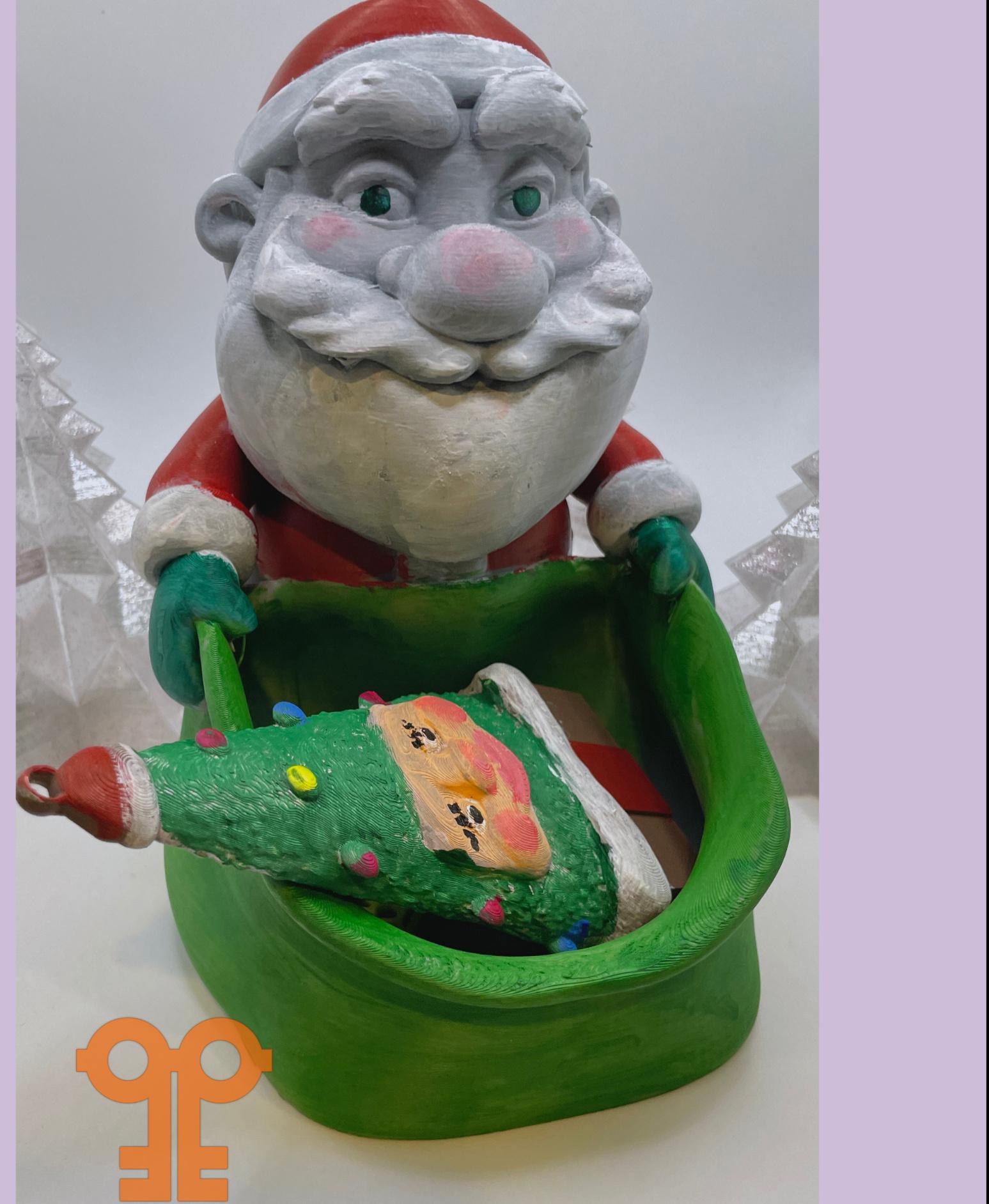 Santa Candy Bag Decoration  3d model