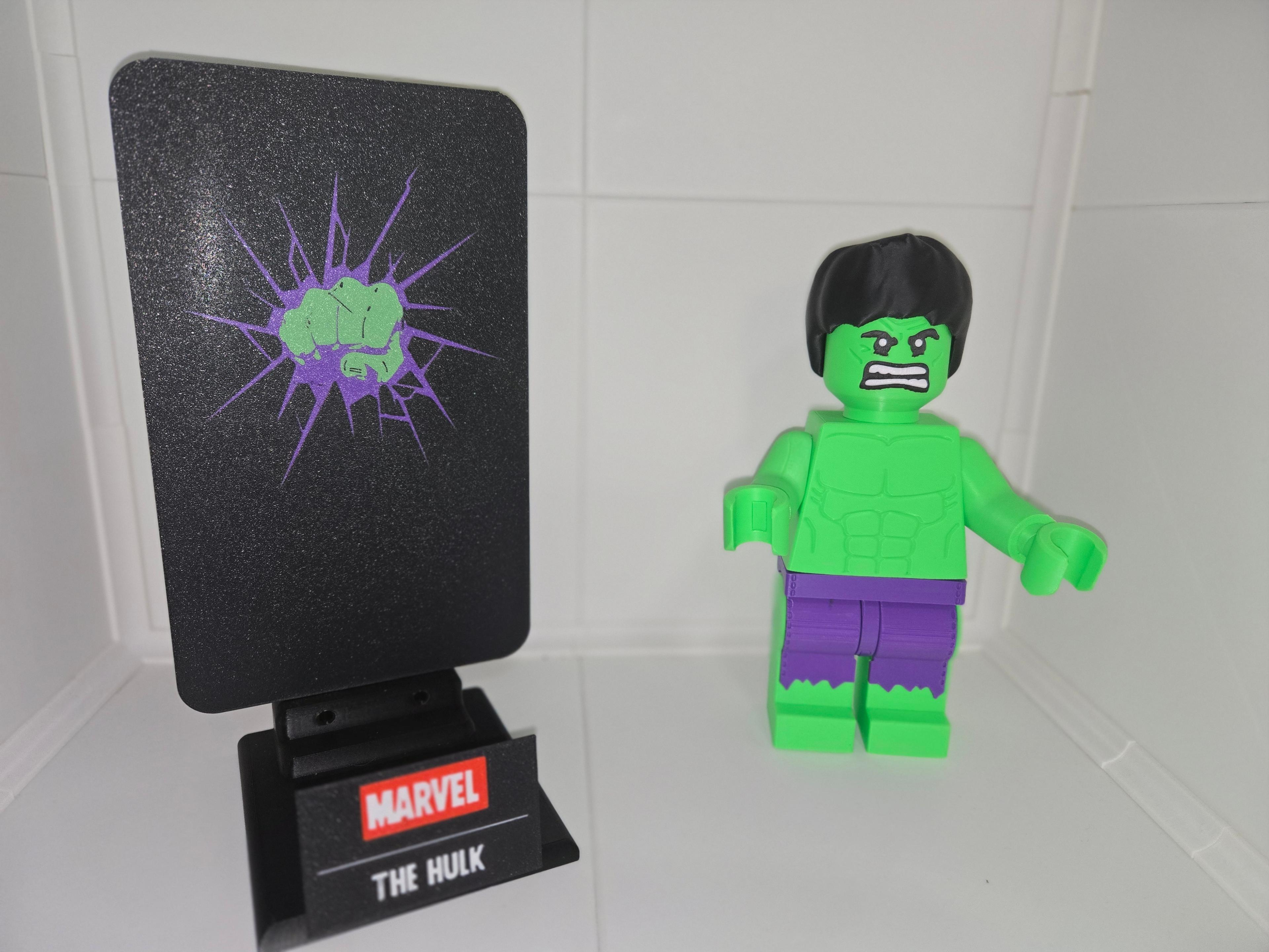 The Hulk Multicolor Nameplate 3d model