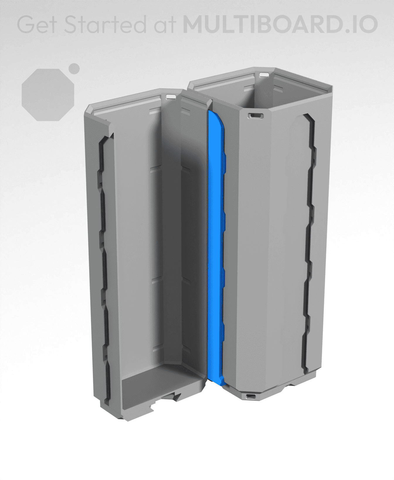 2.5H - Bin-To-Bin Rail Click Connector 3d model