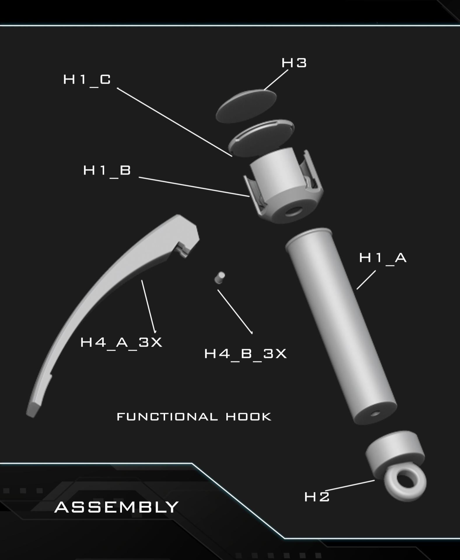 Grappling hook - Kay Vess 3d model