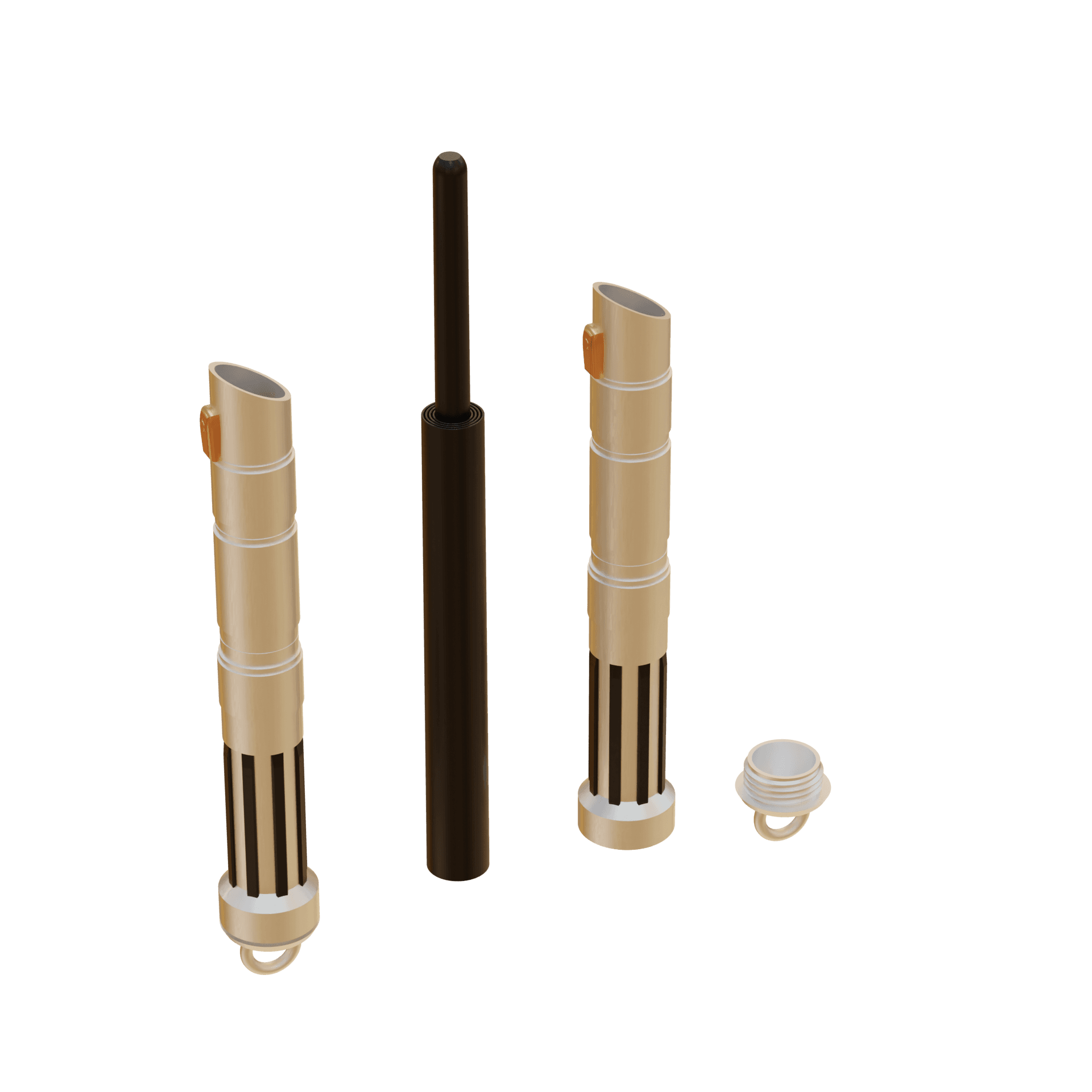 Print in Place Collapsing Jedi Lightsaber Concept 13 3d model