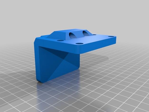 OmniStand Mod Backside with Filamentguide for Flashforge Dreamer / Dremel Idea 3d model