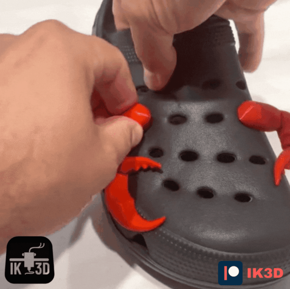 Crab Pincer - Crocs Charm 3d model
