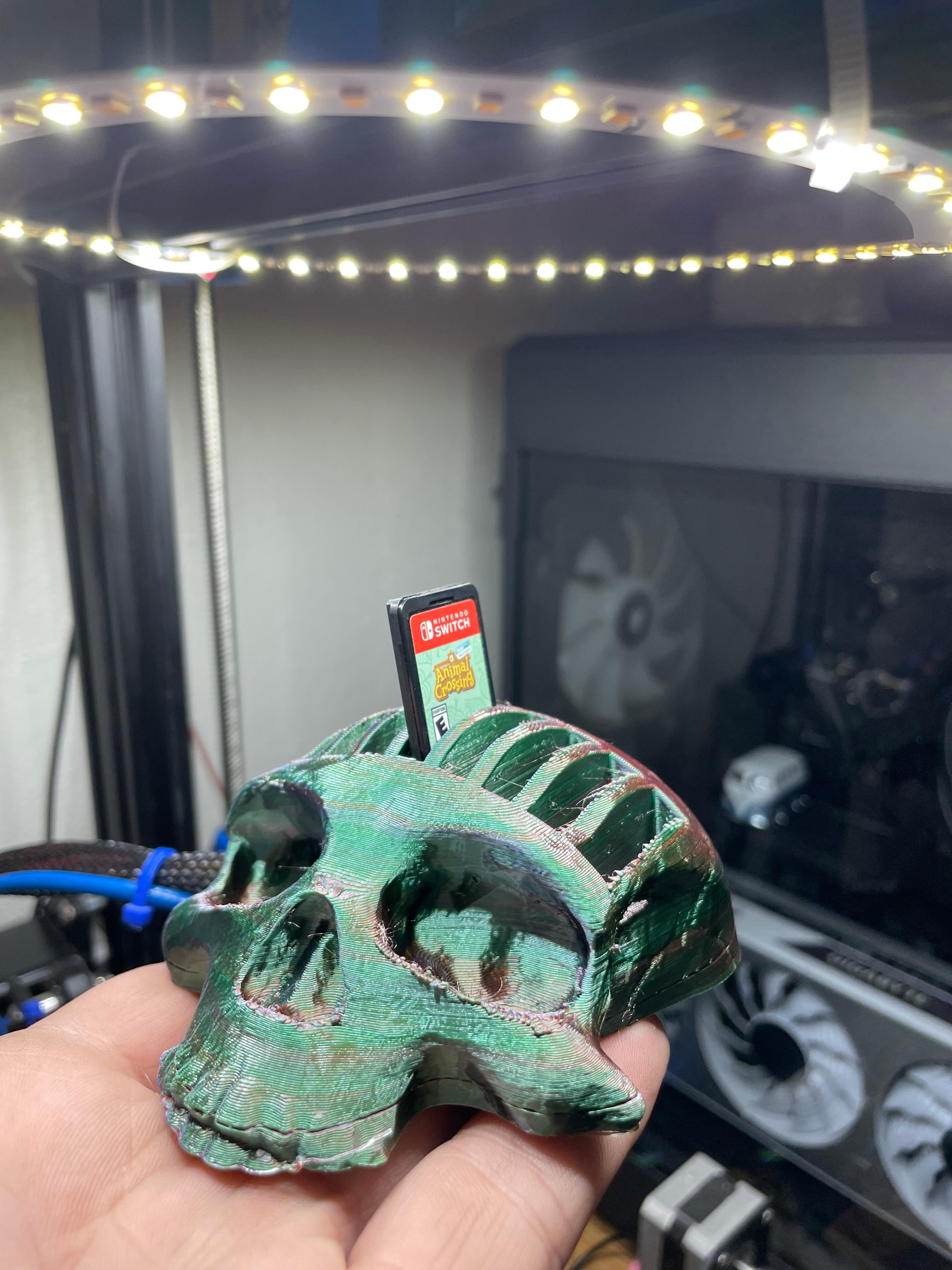 Skull game card holder 3d model
