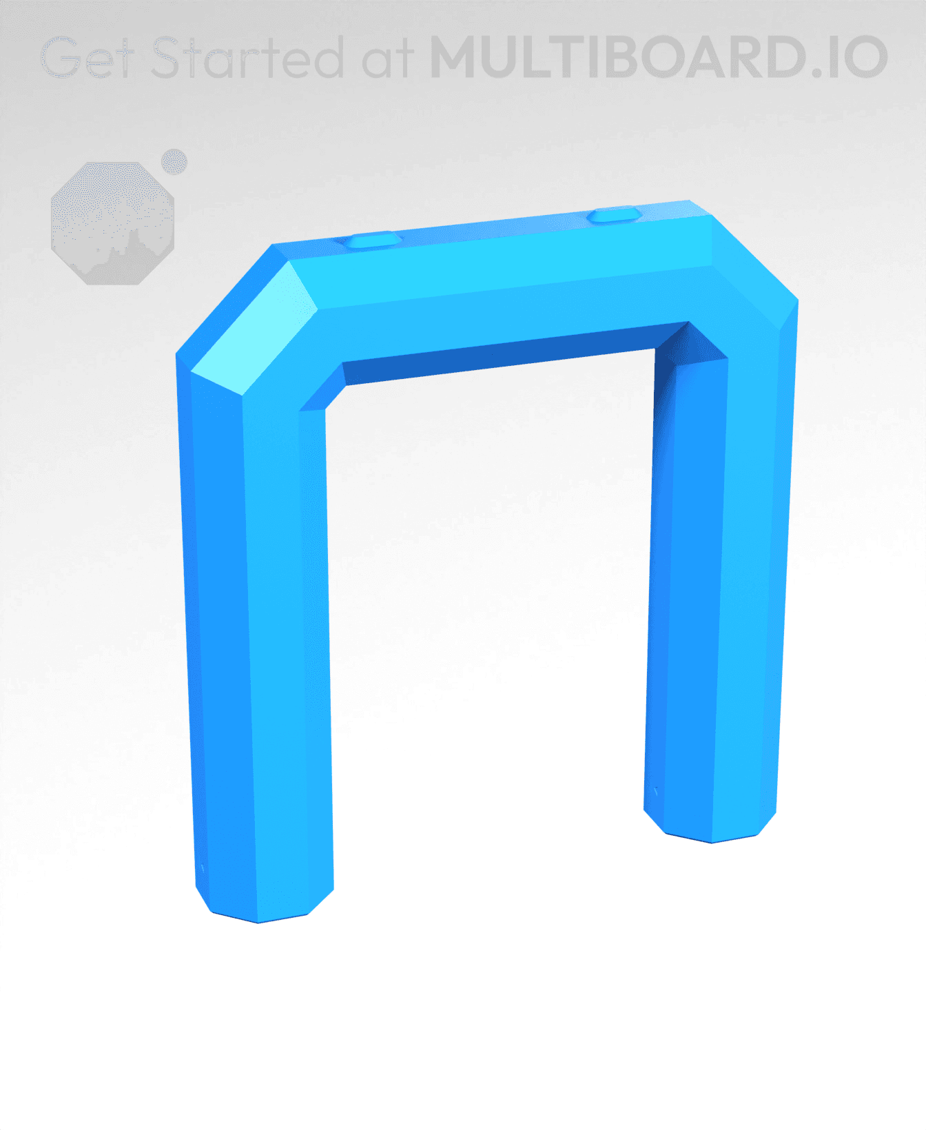 2x1.5H - Stacking Plate Handle 3d model