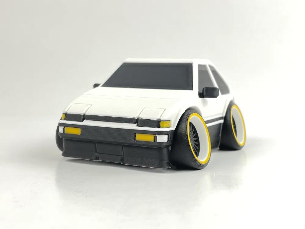 Tooned AE86 3d model