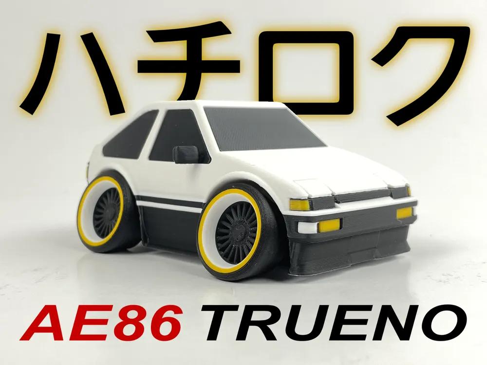 Tooned AE86 3d model