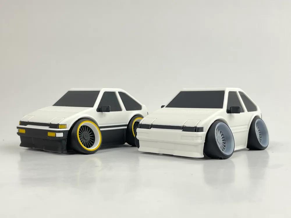 Tooned AE86 3d model