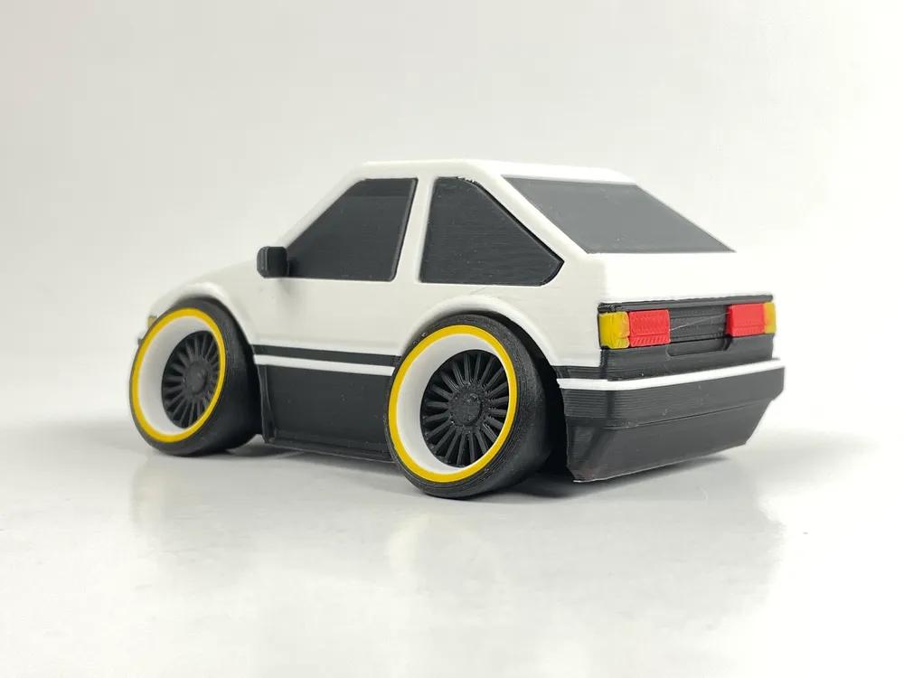 Tooned AE86 3d model