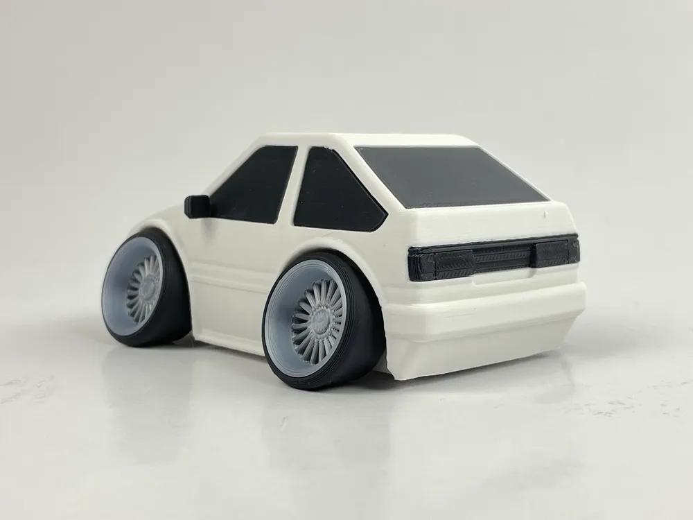 Tooned AE86 3d model