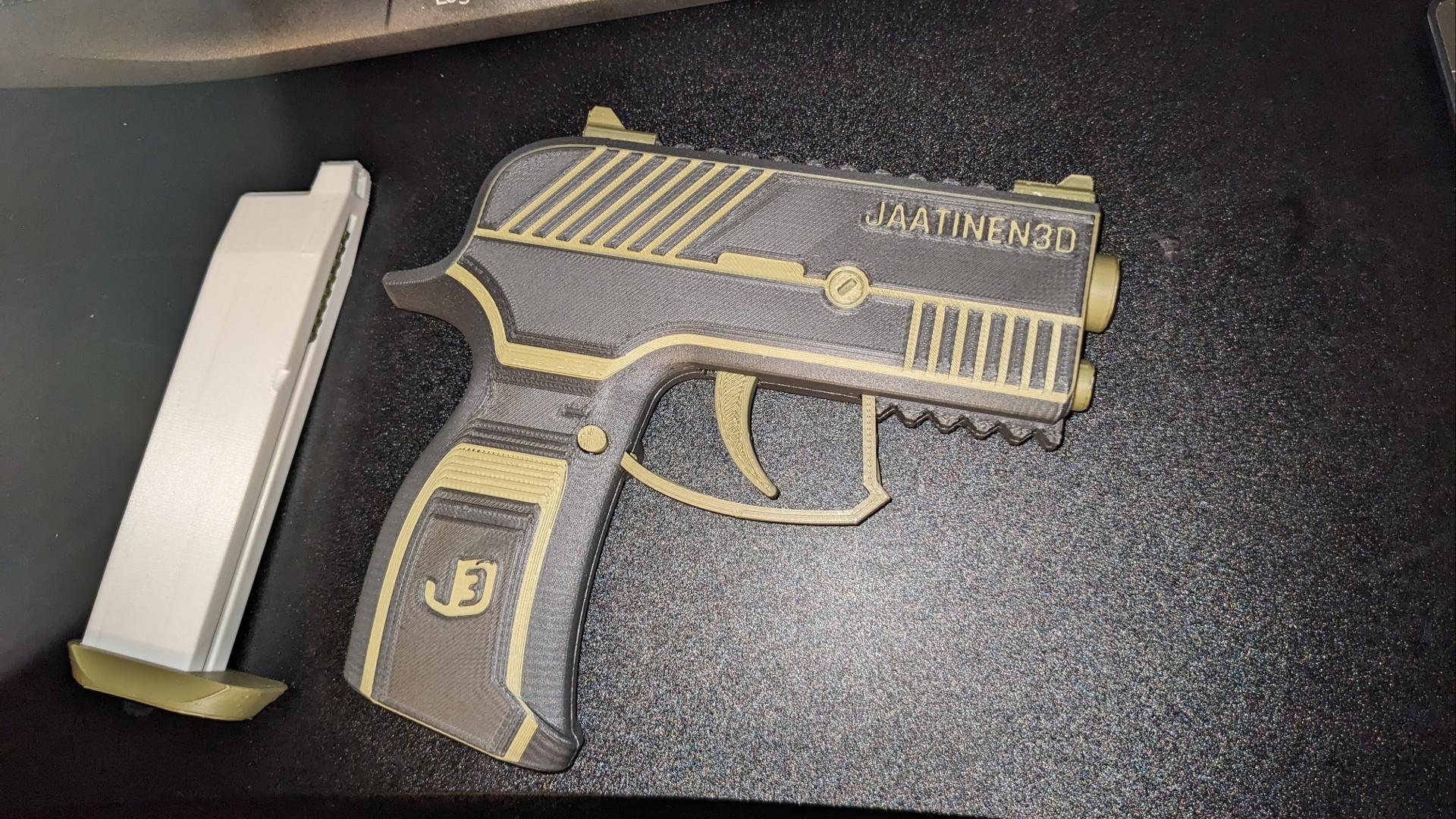 Tickler SA-6 — Fully 3D-printable semi-automatic airsoft pistol 3d model