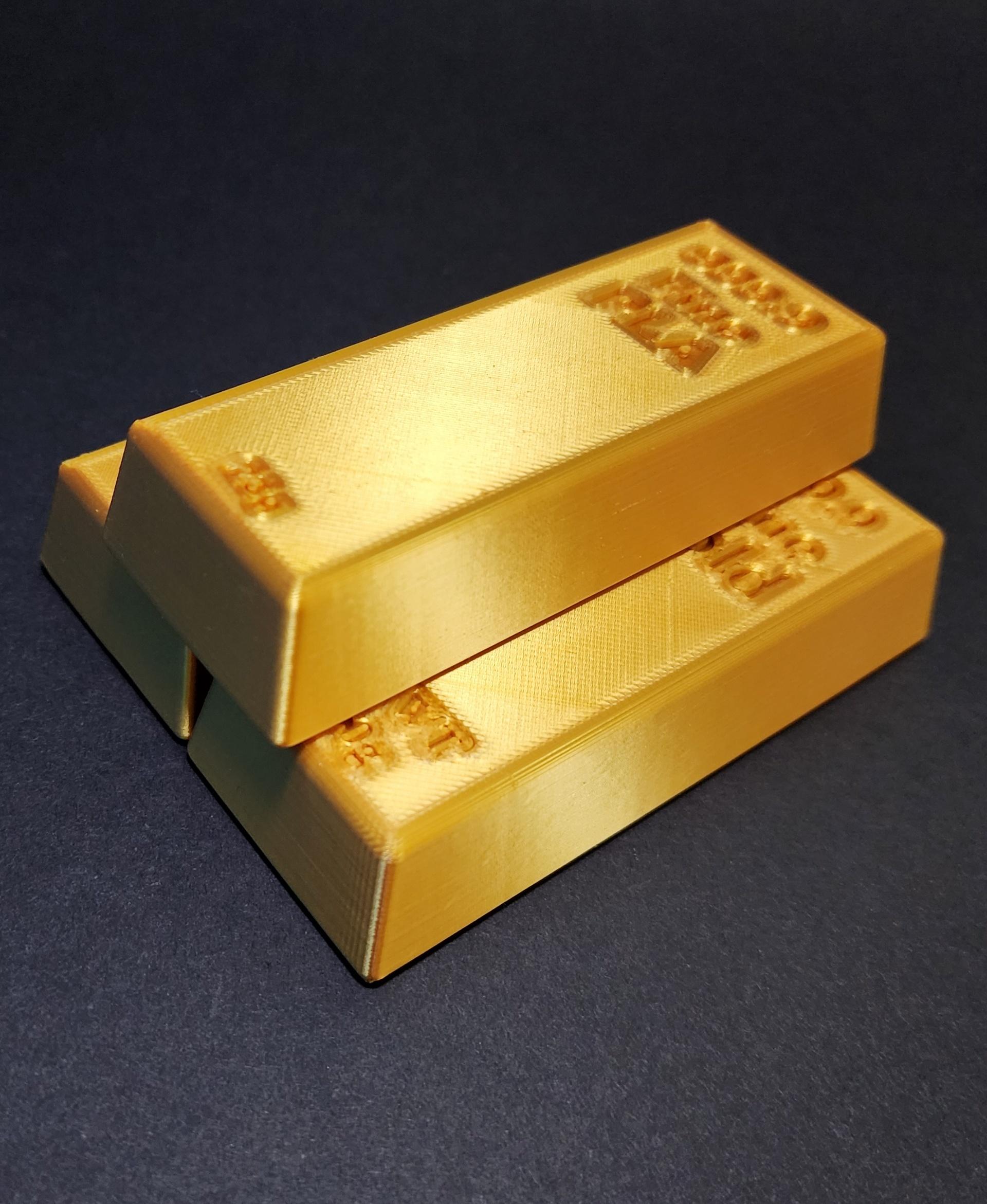 3D Printable Gold Bars  3d model