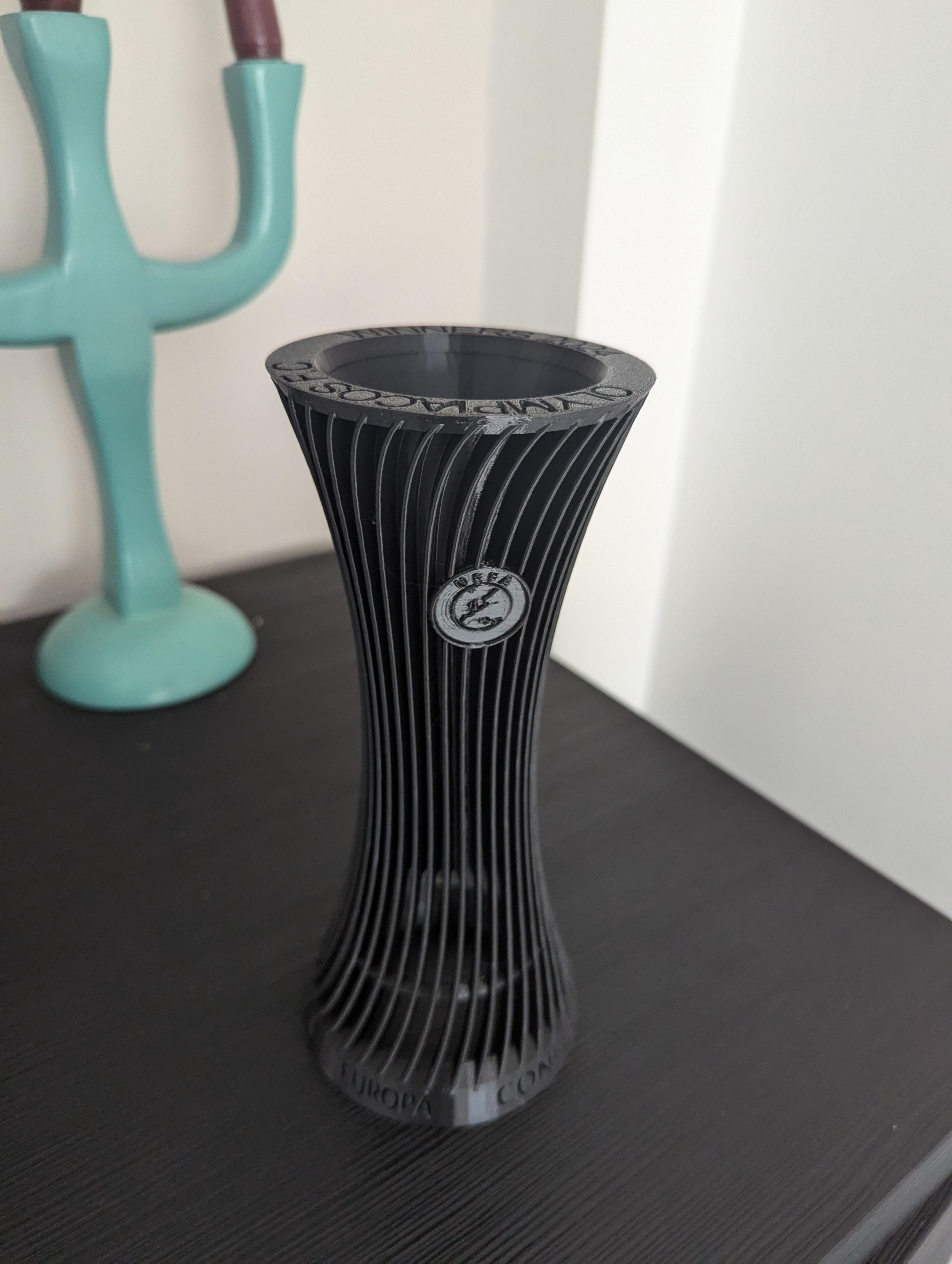  EUROPA CONFERENCE LEAGUE TROPHY OLUMPIAKOS 2024 ENGRAVED 3d model