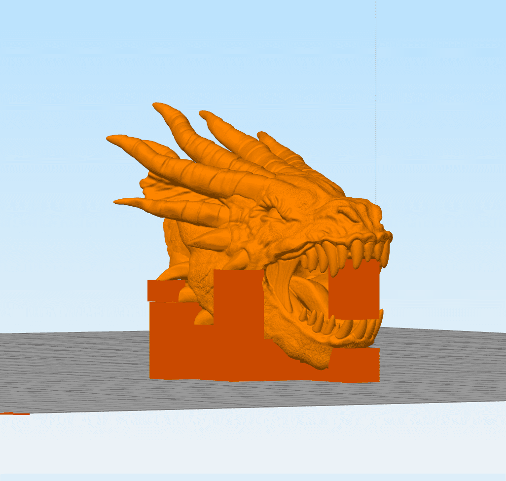 Shadow Dragon (Pre-Supported) 3d model