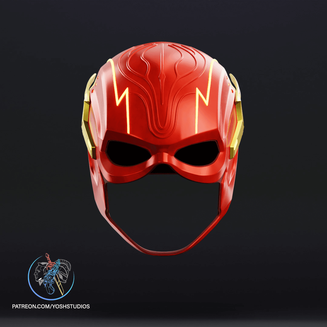 Red Vigilante Movie Mask 3D Print File STL 3d model