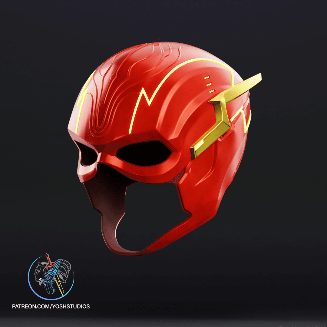 Red Vigilante Movie Mask 3D Print File STL 3d model