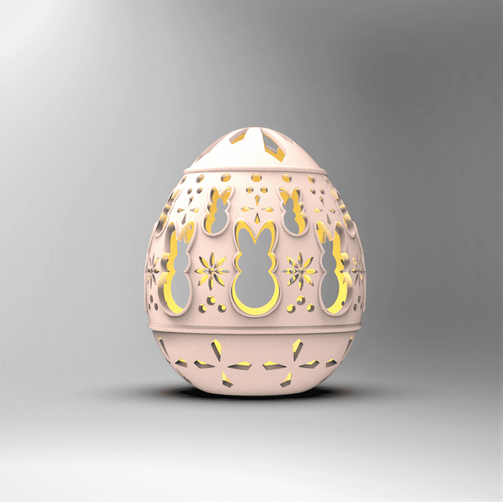 Egg Tealight Cover  3d model